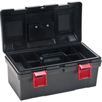 Heavy-Duty Tool Box, 17-1/2" W x 9-1/2" D x 8" H, Black M & M Nord Ouest Inc