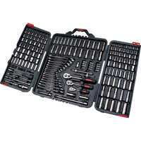 1/4", 3/8" & 1/2" Drive SAE/Metric Socket & Wrench Set, 210 Pcs, Deep M & M Nord Ouest Inc