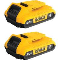 Max* Compact Batteries, Lithium-Ion, 20 V, 2 A M & M Nord Ouest Inc
