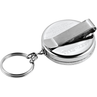 Porte-cl&eacute;s &agrave; d&eacute;vidoir The Original, Chrome, C&acirc;ble 24", Fixation Agrafe de ceinture M & M Nord Ouest Inc