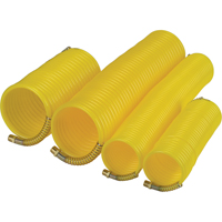 Tuyaux pneumatiques en nylon spiral&eacute; a/raccords, Air, 1/4" DI x 25' lo, Nylon, 200 psi &agrave; 23°C M & M Nord Ouest Inc