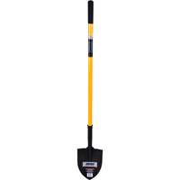 Round Point Shovel, Tempered Steel Blade, Fiberglass, Straight Handle M & M Nord Ouest Inc