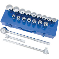 SW7521 12-Point SAE Socket & Socket Wrench Set, 21 Pcs, 3/4" Drive Size M & M Nord Ouest Inc