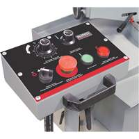 Scies &agrave; ruban &agrave; pivot &agrave; vitesse variable pour le m&eacute;tal, Horizontal, Capacit&eacute; de coupe Rond 10" et rectangulaire 10" x 18" M & M Nord Ouest Inc