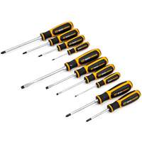 Phillips&reg;/Slotted/Pozidriv&reg; Dual Material Screwdriver Set, 10 Pcs. M & M Nord Ouest Inc