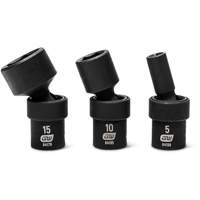 Jeu de 12 douilles m&eacute;triques flexibles universelles &agrave; chocs 1/4" &agrave; 6 pans M & M Nord Ouest Inc