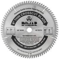 Industrial Saw Blade - Crosscut Thin Kerf, 8", 80 Teeth, Wood Use M & M Nord Ouest Inc