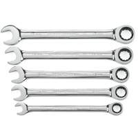 Jeu de cl&eacute;s &agrave; cliquet &agrave; 12 pans et 72 dents, Combinaison, 5 morceaux, M&eacute;trique M & M Nord Ouest Inc