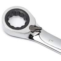 Jeu de cl&eacute;s &agrave; cliquets r&eacute;versibles SAE &agrave; 12 pans et 72 dents avec pochette &agrave; outils enroulable, Combinaison, 7 morceaux, Imp&eacute;rial M & M Nord Ouest Inc