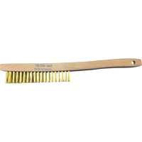 Brosses de nettoyage &agrave; manche recourb&eacute;, Laiton, 4 x 19 rangs de fils, Longueur 14" M & M Nord Ouest Inc