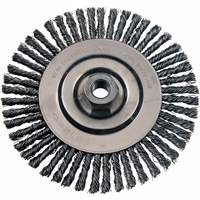Wire Wheel Brushes, 4-7/8" Dia., 0.02" Fill, 5/8"-11 Arbor, Steel TT271 | M & M Nord Ouest Inc