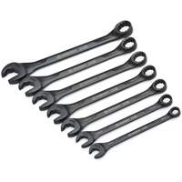 X6 Black Oxide Spline Ratcheting Wrench Set, Combination/Open-Ended, 7 Pieces, Metric M & M Nord Ouest Inc