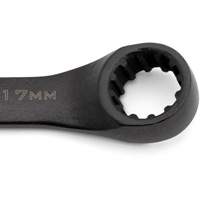 X6 Black Oxide Spline Ratcheting Wrench Set, Combination/Open-Ended, 7 Pieces, Metric M & M Nord Ouest Inc
