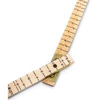 Red End&reg; Oversized Brick Mason Rule, 6' L, Wood, 1/16" Graduations M & M Nord Ouest Inc
