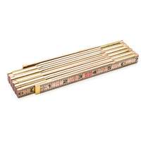 Red End&reg; Rule with Two 6" Slide Rule Extensions, 6' L, Wood, 1/16" Graduations M & M Nord Ouest Inc