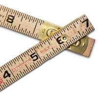 Folding Rule, 6' L, Wood, 1/16" Graduations M & M Nord Ouest Inc