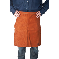 Leather Apron, Waist, 24" L, Lava Brown M & M Nord Ouest Inc