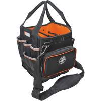 Tradesman Pro Tool Tote, Ballistic Nylon, 40 Pockets, Black/Orange M & M Nord Ouest Inc