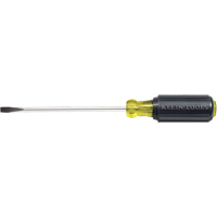 Slot Cabinet Tip Screwdriver, 1/4" Tip, Round, 10-11/32" L, Cushion Grip Handle M & M Nord Ouest Inc
