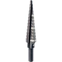 Foret &eacute;tag&eacute; no 1, 1/8" - 1/2", Incr&eacute;ments de 1/32", Acier rapide M & M Nord Ouest Inc
