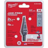 Foret &eacute;tag&eacute; no 4, 3/16" - 7/8", Incr&eacute;ments de 1/16", Acier rapide M & M Nord Ouest Inc