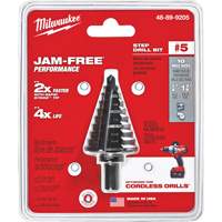 Foret &eacute;tag&eacute; no 5, 1/4" - 1-3/8", Incr&eacute;ments de 1/8", Acier rapide M & M Nord Ouest Inc