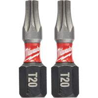 Shockwave Insert Bits, Torx, T-20, 1/4" Drive M & M Nord Ouest Inc