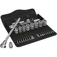 Zyklop Metric Metal Ratchet with Switch Lever Set, 29 Pcs, 3/8" Drive Size M & M Nord Ouest Inc