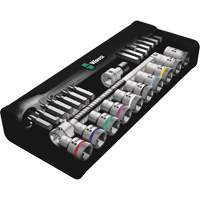 Zyklop Imperial Metal Ratchet with Switch Lever Set, 29 Pcs, 1/2" Drive Size M & M Nord Ouest Inc