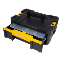 Coffre &agrave; outils avec tiroir simple profond TSTAK III, 16-3/4" x 12-1/4" x 6-7/8'', Noir M & M Nord Ouest Inc