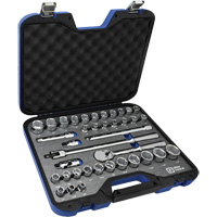 Jeu de douilles SAE et m&eacute;triques & accessoires, 38 Mcx, Prise de 1/2" M & M Nord Ouest Inc