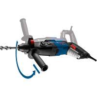 SDS-Plus&reg; Bulldog Xtreme Max Rotary Hammer, 8.5 A, 0-5100 BPM, 0-1300 RPM, 2.4 ft.-lbs. M & M Nord Ouest Inc