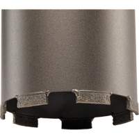 Diamond Ultra Dry Core Drill Bit, 4", 13" Depth of Cut, 1-1/4"-7 Thread UAI642 | M & M Nord Ouest Inc