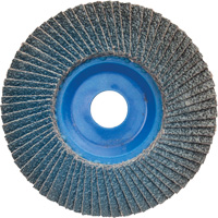 Disque à lamelles à grain grossier BlueFire<sup>MC</sup>, 5" x 7/8", Type 27, Grain 60, Alumine de zirconium UAJ184 | M & M Nord Ouest Inc