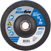 BlueFire™ R884P Coarse Grit Flap Disc, 7" x 7/8", Type 27, 80 Grit, Zirconia Alumina UAJ185 | M & M Nord Ouest Inc