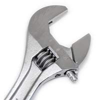 Adjustable Wrench - Bagged, 8" L, 1-1/8"/29 mm Max Width, Chrome M & M Nord Ouest Inc