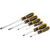 Phillips&reg;/Slotted Dual Material Screwdriver Set, 6 Pcs. M & M Nord Ouest Inc