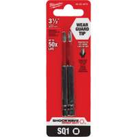 Embout de tournevis Shockwave Impact Duty, Carr&eacute;e, Embout #1, Prise 1/4", Longueur 3-1/2" M & M Nord Ouest Inc