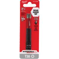 Embout de tournevis Shockwave Impact Duty, Torx, Embout T-30, Prise 1/4", Longueur 3-1/2" M & M Nord Ouest Inc