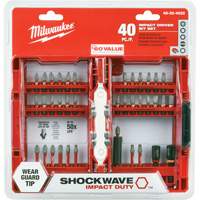 Jeu de 40 embouts de visseuse &agrave; percussion Shockwave Impact-Duty M & M Nord Ouest Inc
