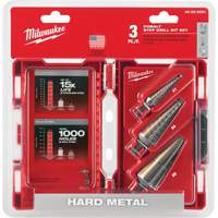 Step Drill Bit Set, 3 Pieces, High Speed Cobalt M & M Nord Ouest Inc