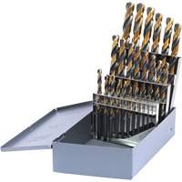 Drillco&reg; Metric Jobber Length Drill Bit Set, 25 Pieces, High Speed Steel M & M Nord Ouest Inc