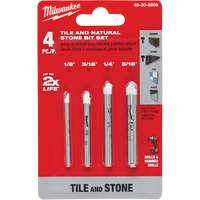 Natural Stone Bit Set, 4 Pieces, Carbide M & M Nord Ouest Inc