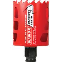 Scie cloche pour bois et m&eacute;tal, 2-1/8", Profondeur de la coupe 2-3/8", Carbure M & M Nord Ouest Inc