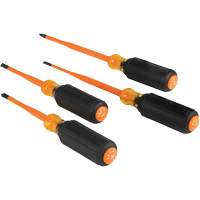 Slim-Tip Insulated Screwdriver Set, 1000 V, 4 Pcs M & M Nord Ouest Inc