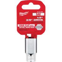 Prise SAE avec c&ocirc;t&eacute;s Four Flats, 3/8", Prise 1/2", 6 pans M & M Nord Ouest Inc