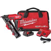 M18 Fuel 15 Gauge Finish Nailer Kit, 18 V, Lithium-Ion M & M Nord Ouest Inc