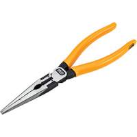 Pitbull Dipped Handle Long Nose Pliers, 8" L M & M Nord Ouest Inc