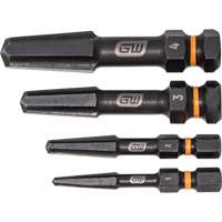 Bolt Biter Screw Extractor Set, High Speed Steel, 4 Pieces M & M Nord Ouest Inc