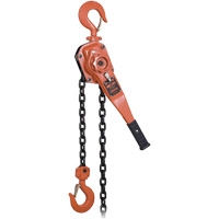 KLP-300L-5 KLP Series Heavy-Duty Lever Chain Hoist with Overload Protection, 5' Lift, 6000 lbs. (3 tons) Capacity M & M Nord Ouest Inc